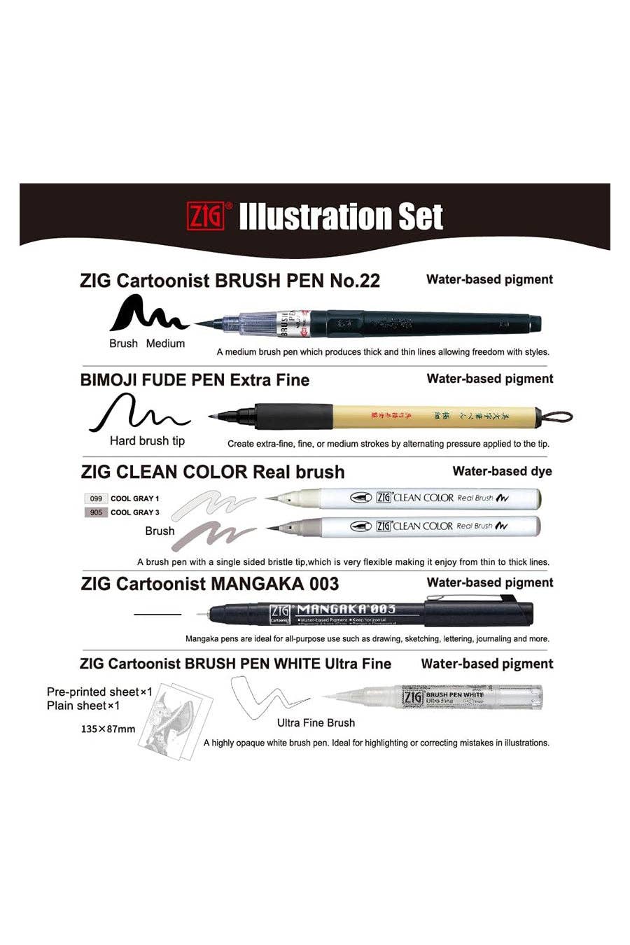 Chartpak, Inc. - Wholesale Art Set - Kids & Baby - Zig® Illustration Drawing Sets11