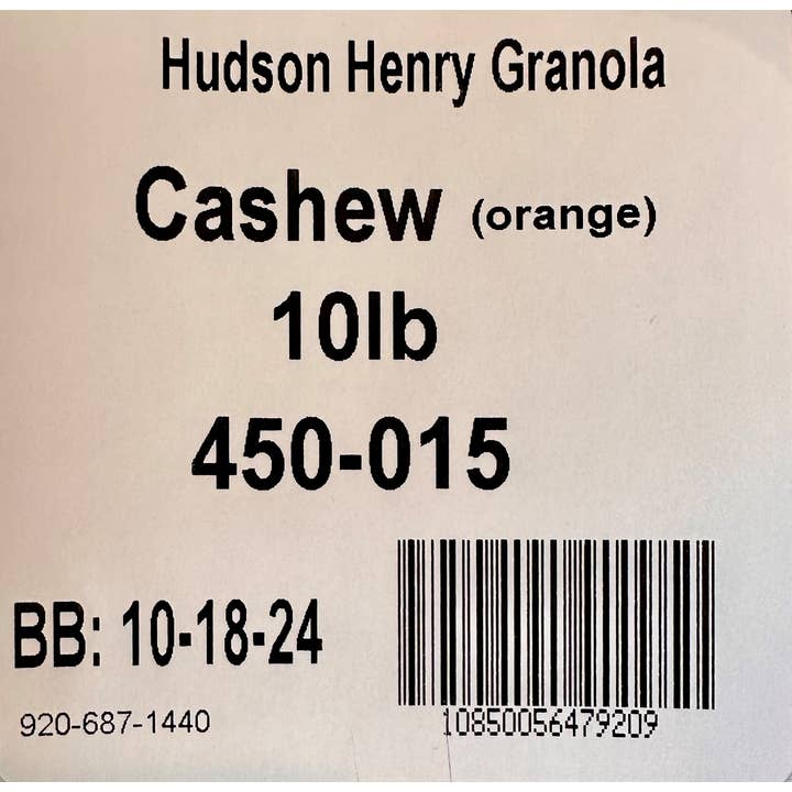 Hudson Henry Baking Co. - Wholesale Granola - Cashew Coconut Granola - BULK 10# (4-2.5# bags)2
