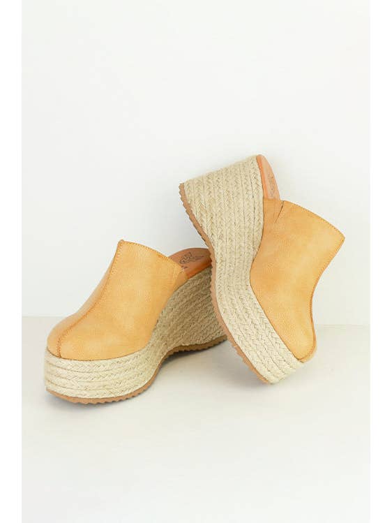 BEAST FASHION - Wholesale Wedges - Women's - NELLIE-01 Round Toe Espadrille Wedge Mule9