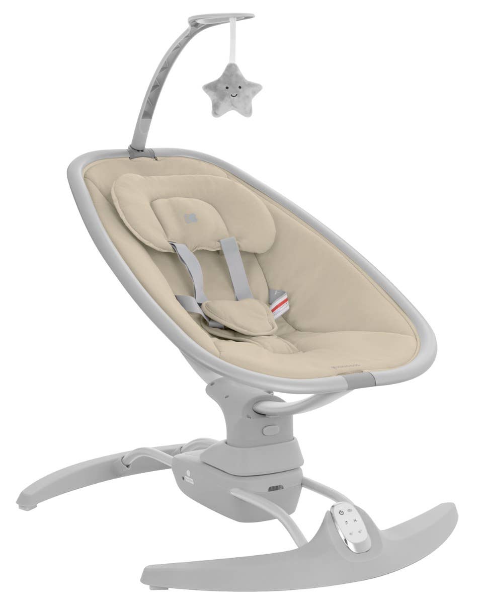 Kikkaboo - Wholesale Swing - Kids & Baby - Spinny Beige Side To Side Electric Swing0