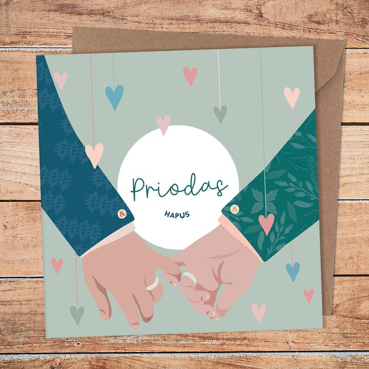 For You Both / Priodas Hapus Welsh Wedding card for wholesale by Max Rocks