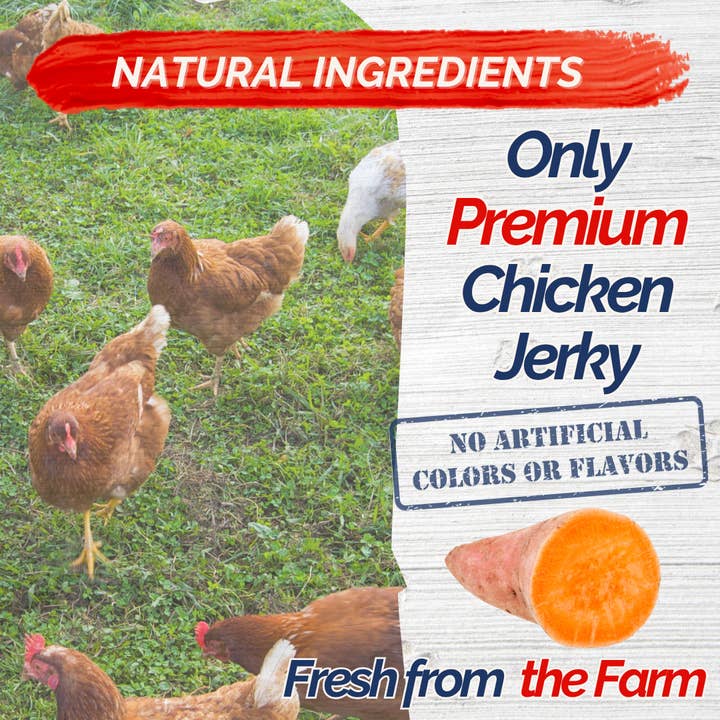 Fresh Farms Pet - Wholesale Pet treats – Dog - Fresh Farms 2 Pounds Sweet Potato & Chicken Jerky Dog Treats, Rawhide Free4