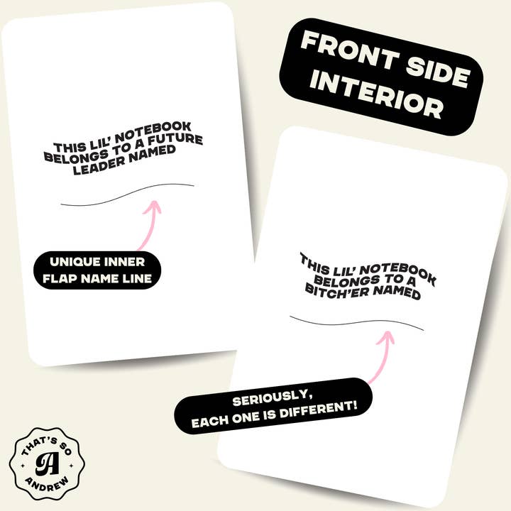 That’s So Andrew - Wholesale Journal/Diary - Password Book | Pocket Journal, Mini Notebook, Mini Journal1