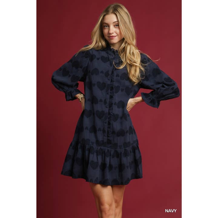 Abito con stampa cuore per la vendita all'ingrosso da parte di STYLE USA