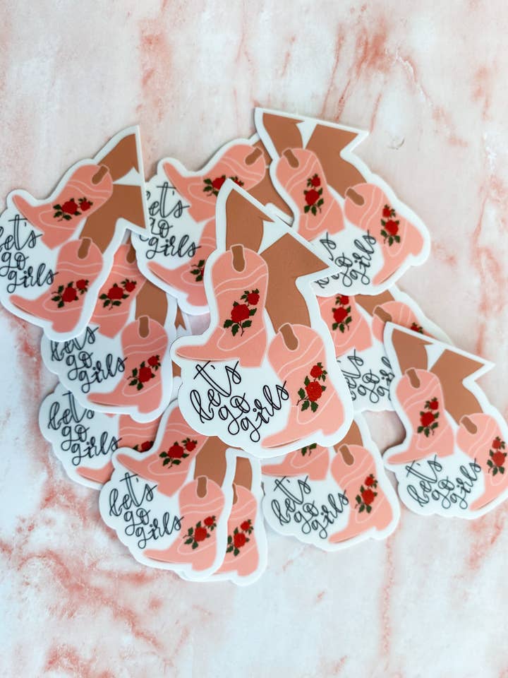 Let's Go meisjes sticker voor wholesale door Gorka & Co