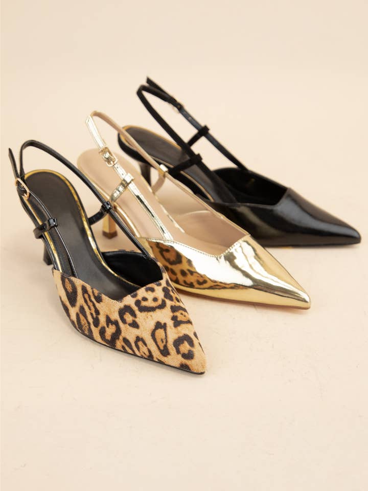 CCOCCI - Wholesale Hakschoenen - Dames - MINDY-11 PUNTIGE SLINGBACK HAKKEN MET NAALDHAK0