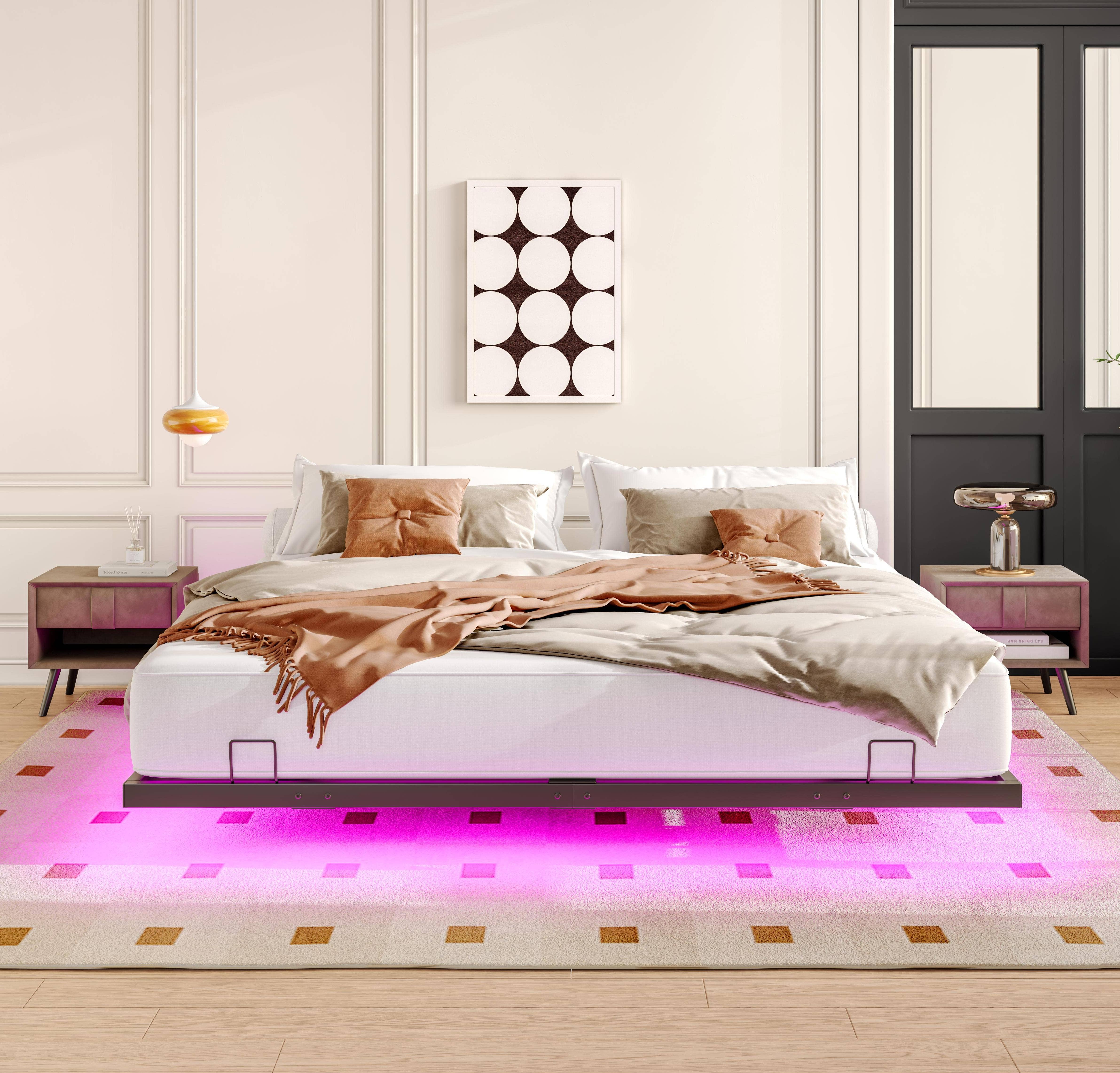 HOMYCASA DESIGN INC - Wholesale Bed - King Size Floating Bed Frames0