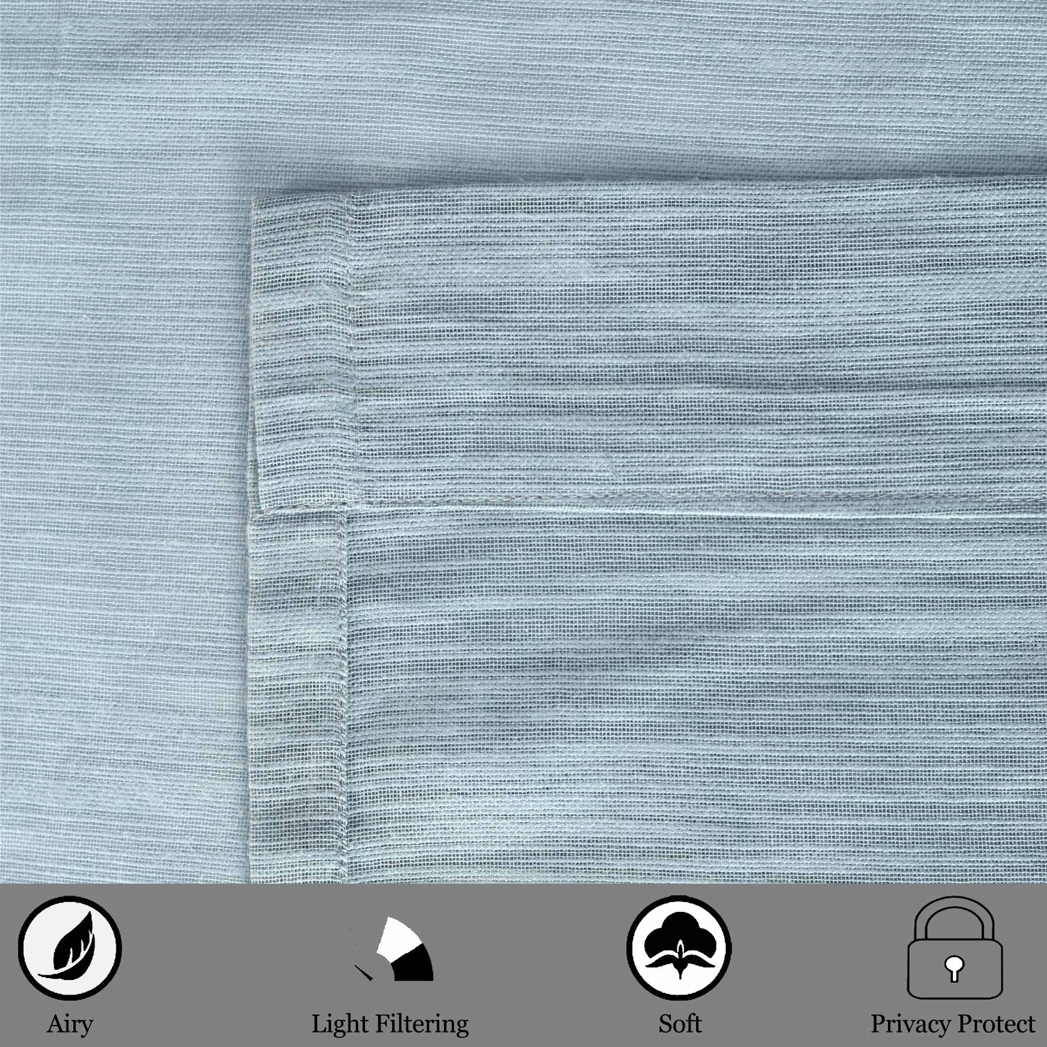Cottonpassion_US - Wholesale Curtain - Long Window Sheer Curtain 100% Cotton Drape 50x84" 1 Panel16