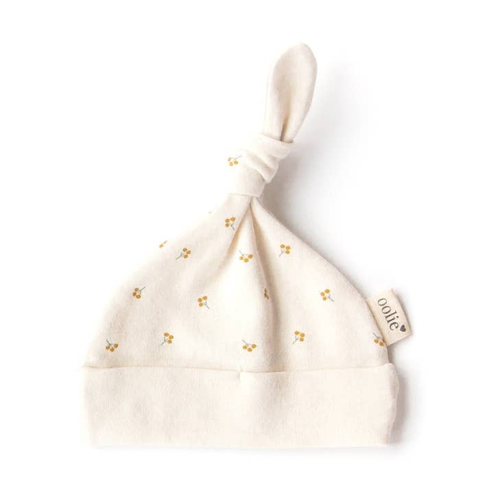 Organic Baby Hat – Gold Sprig for wholesale by Oolie