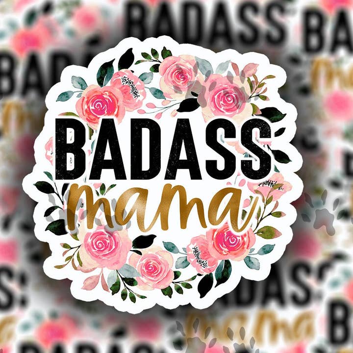 Badass Mama Vinyl Decal Sticker for wholesale by The Red Otter