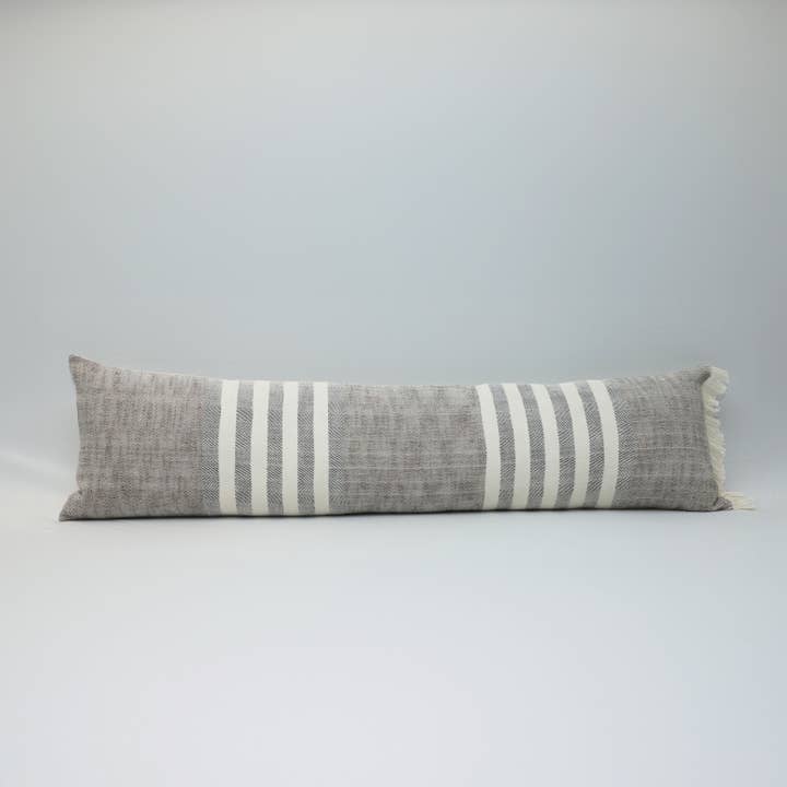 Handloom Weaving Lumbar Pillow 15x42 Inch for wholesale by Artisaga