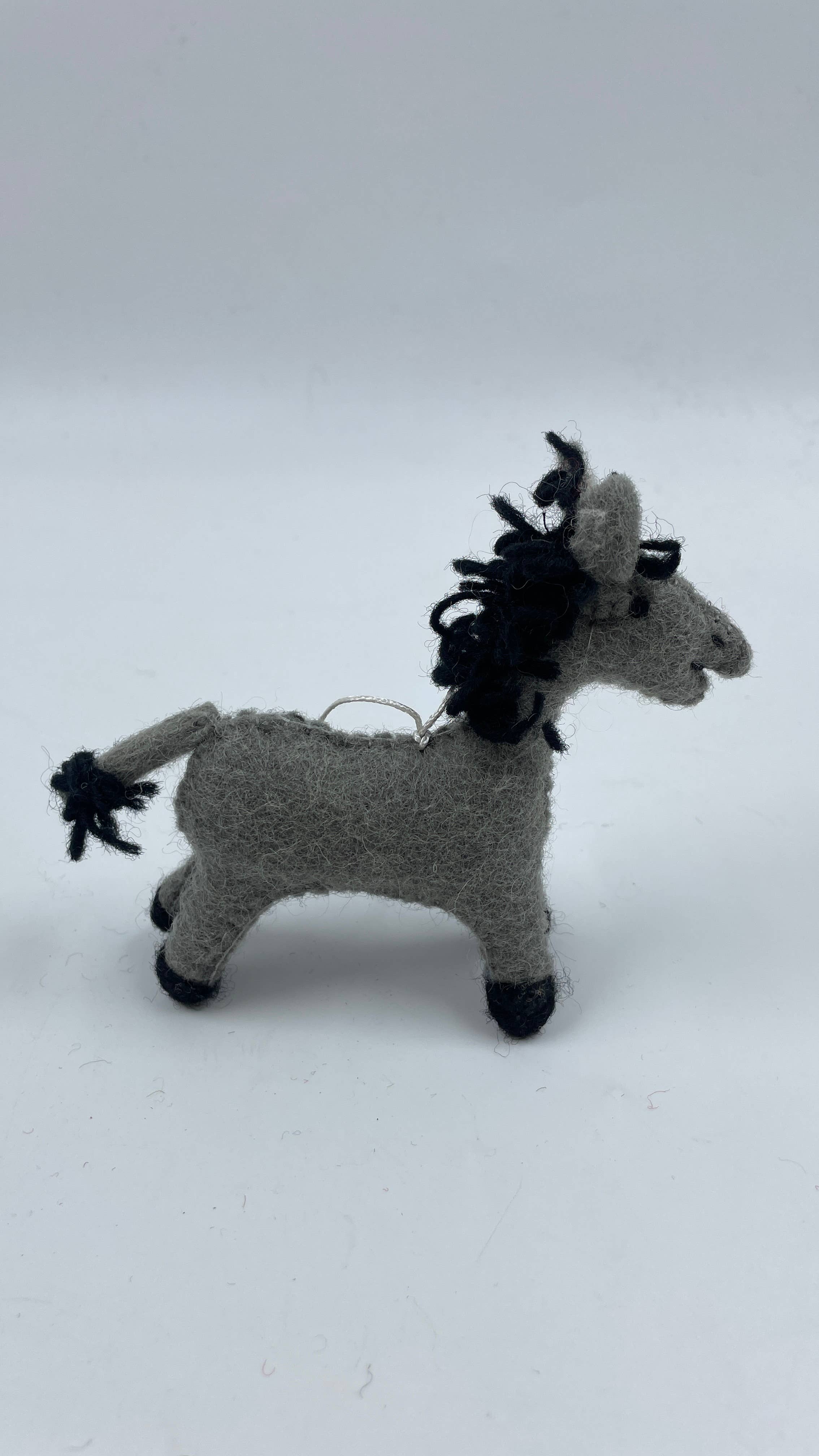Funky Yak Ltd – wholesale Keychain – Unisex – Handmade Cute Felt Donkey Keyring  0