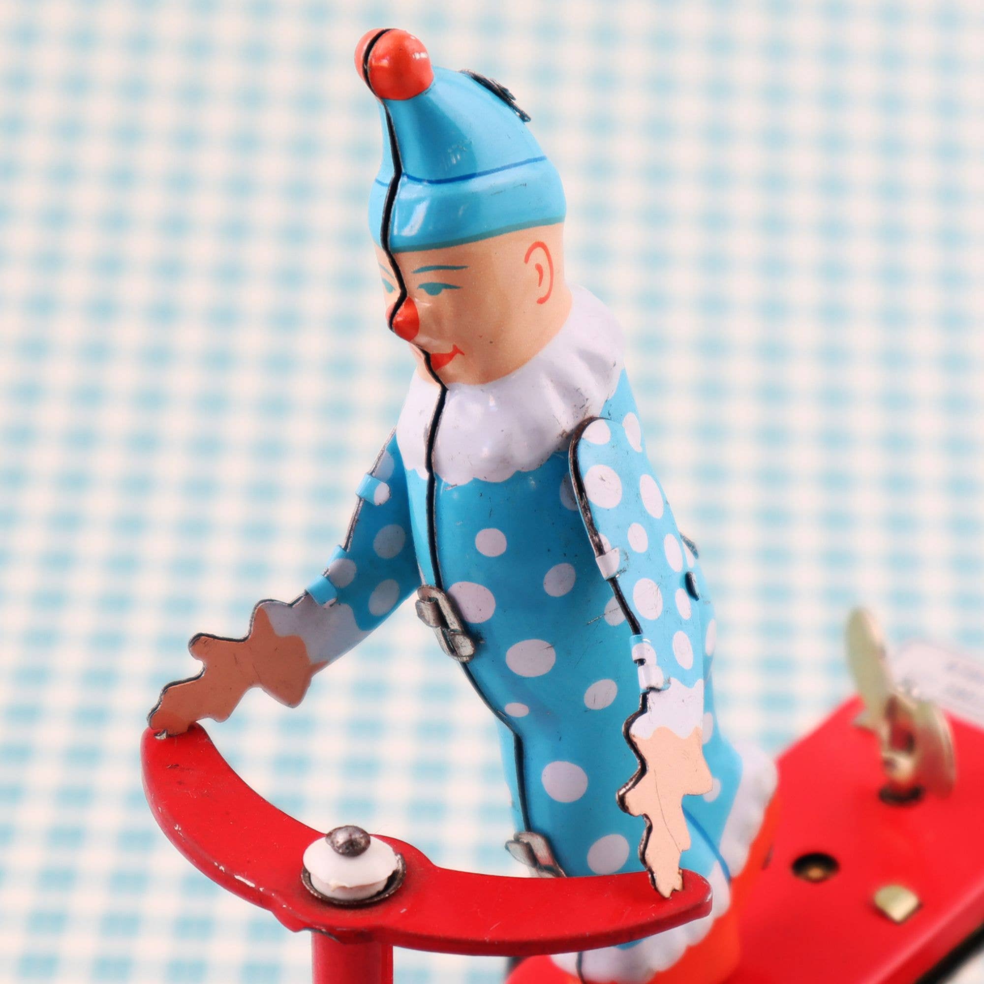 Tribal Trade GmbH - Vente Figurine décorative - Clown en jouet en tôle sur scooter trottinette en tôle5