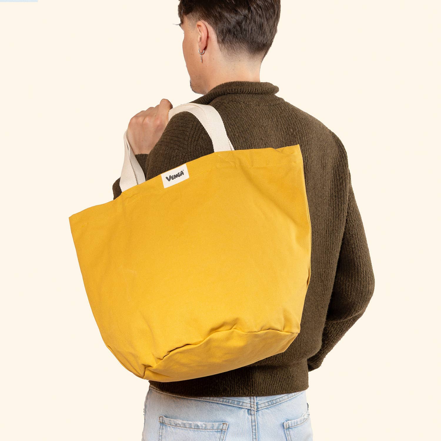 Ecodis - Grand Beau - Wholesale Draagtas - Dames - City shopper van biologisch katoen - Venga1