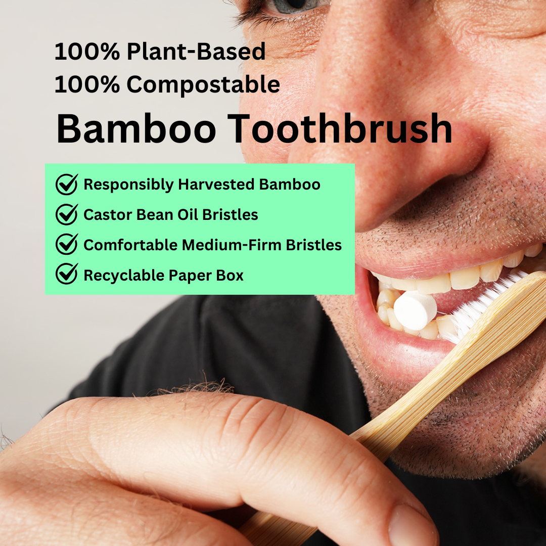 Canary Clean Products - Wholesale Toothbrush - Fully Compostable Bamboo Toothbrush3