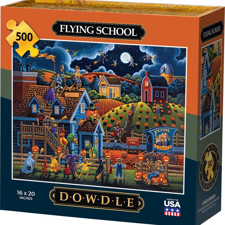 Flying School - 500 Piece for wholesale by Boardwalk Puzzle Company