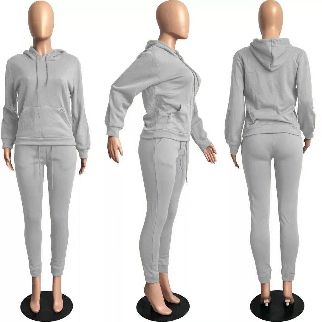 MB Fashion Wholesale - Vente Ensemble de vêtements d'intérieur – femme - Ensemble de jogging confortable et décontracté MB FASHION avec sweat à capuche 274R19