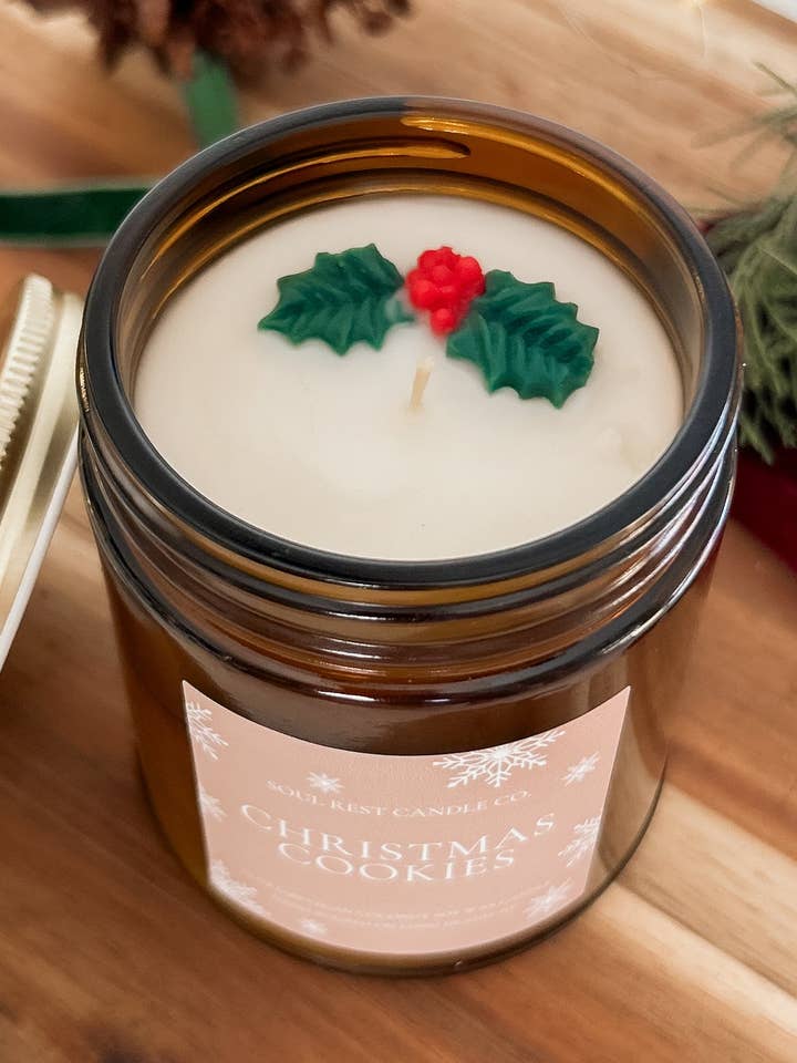 Christmas Cookies 7.5 oz Candle for wholesale by Soul Rest Candle Co.