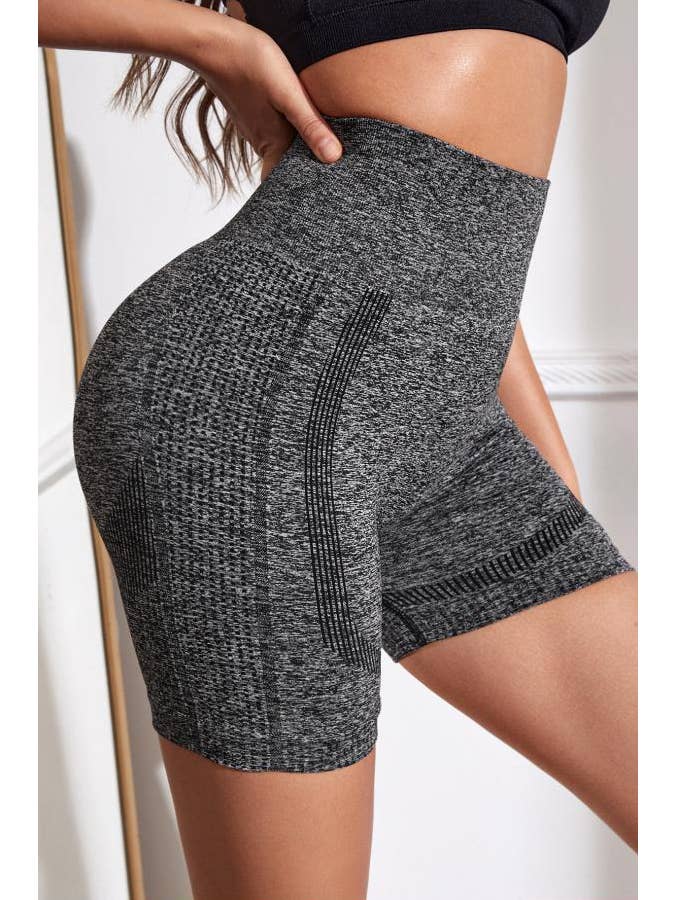 Color 5 - Wholesale Athletic Shorts - Women's - Seamless tow tone H/W scrunch butt lifting yoga shorts11