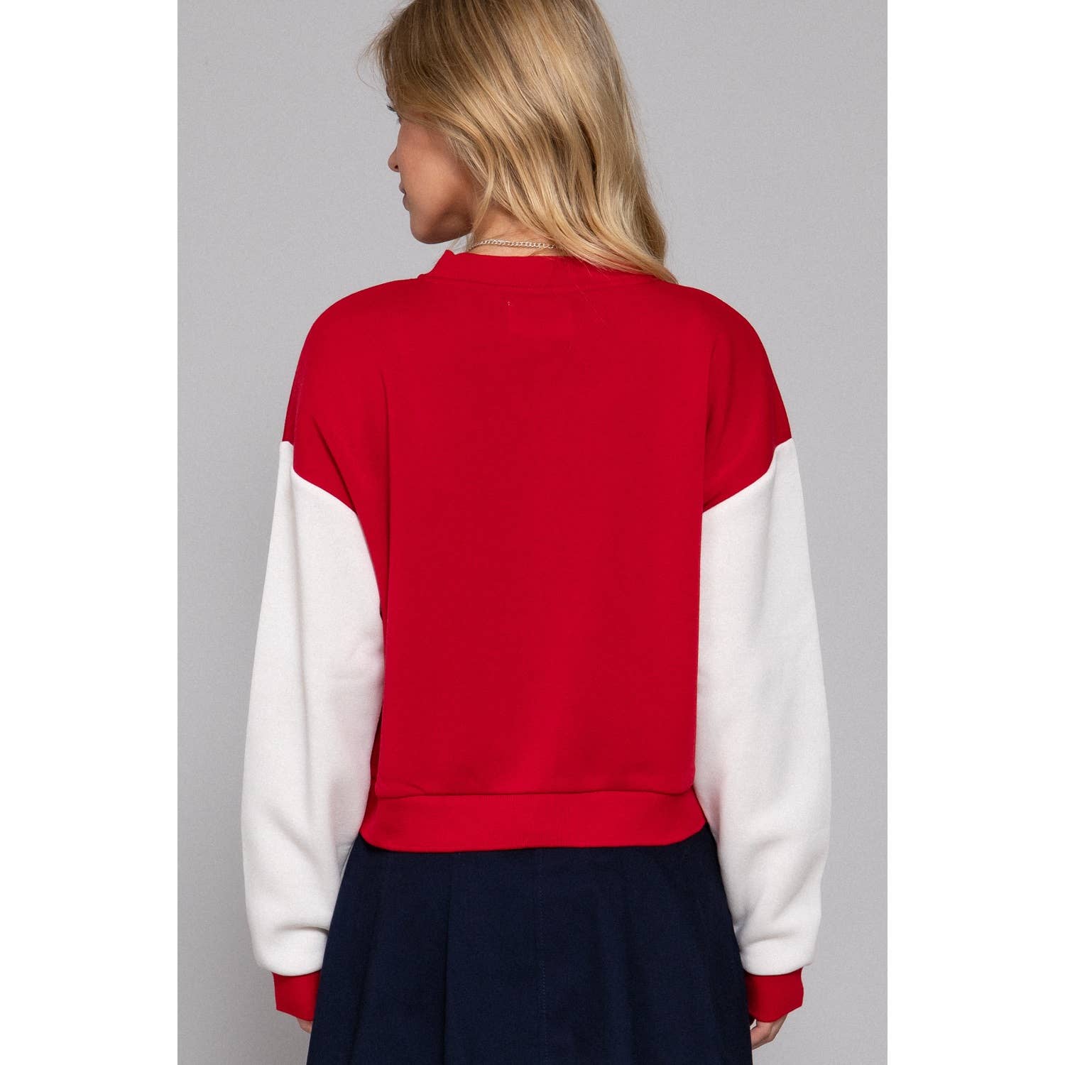 Apolline - Wholesale Varsity/Baseball Jacket - Women's - COLOR BLOCK BRUSHED VARSITY FLEECE JACKET10