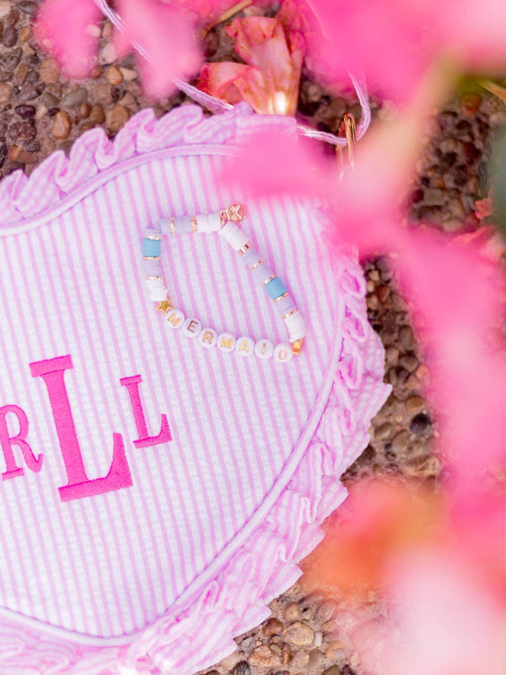 Bits & Bows - Wholesale Crossbody Bag - Kids - Heart Purse, Seersucker Pink5