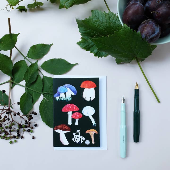 Tarjeta de felicitación A6 Hongos para venta al por mayor de Wonder Of Today