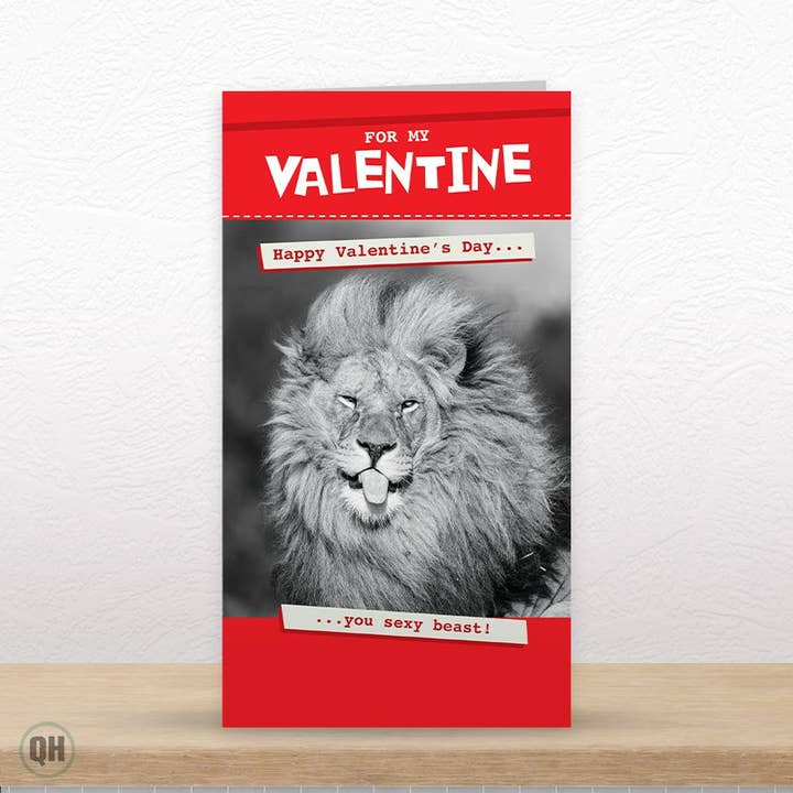 Du sexy Biest! - Lustige Valentinstagskarte für den Großhandel von Quitting Hollywood