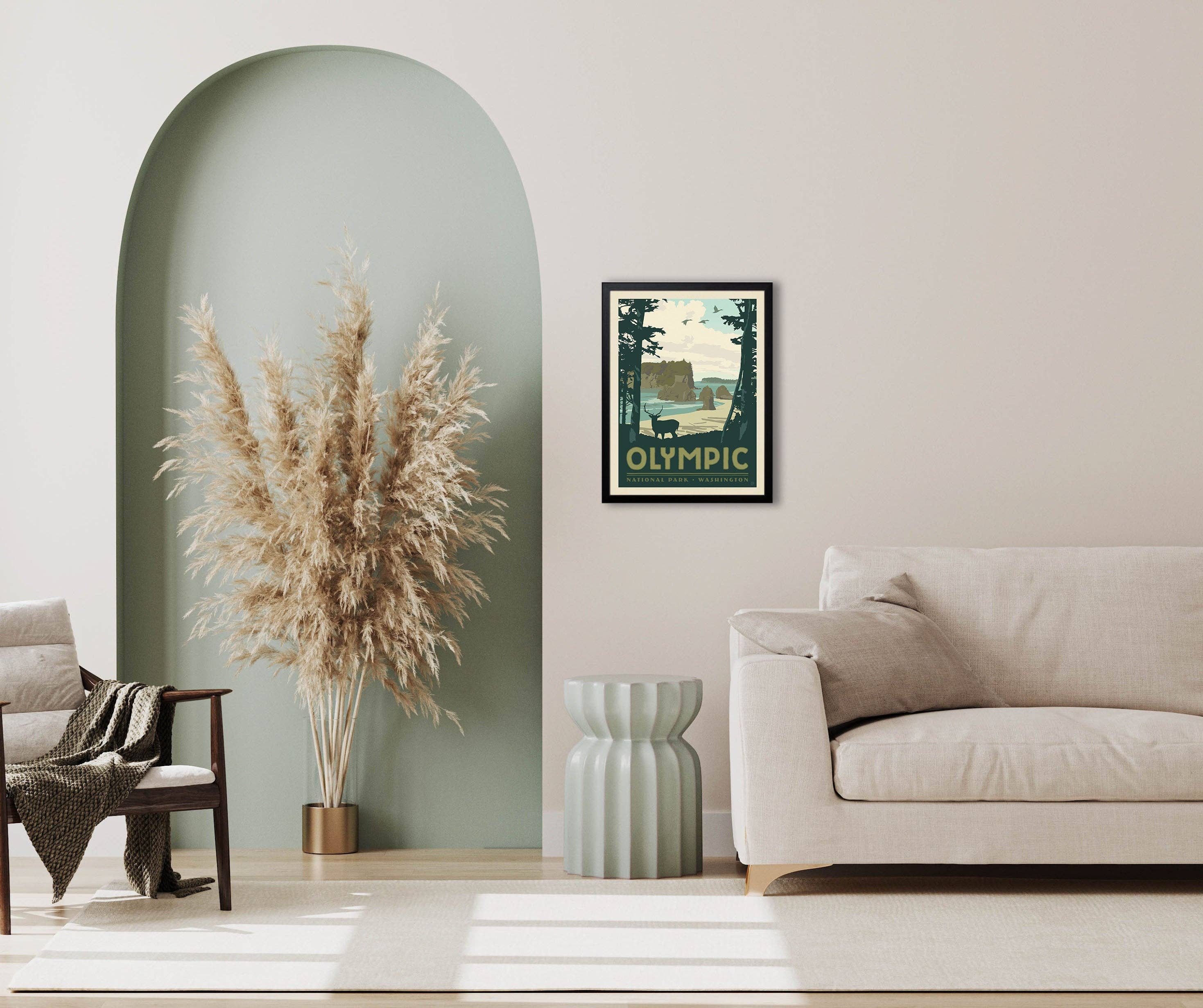 Anderson Design Group - Wholesale Art Print - Olympic NP (63 National Parks) Art Print2