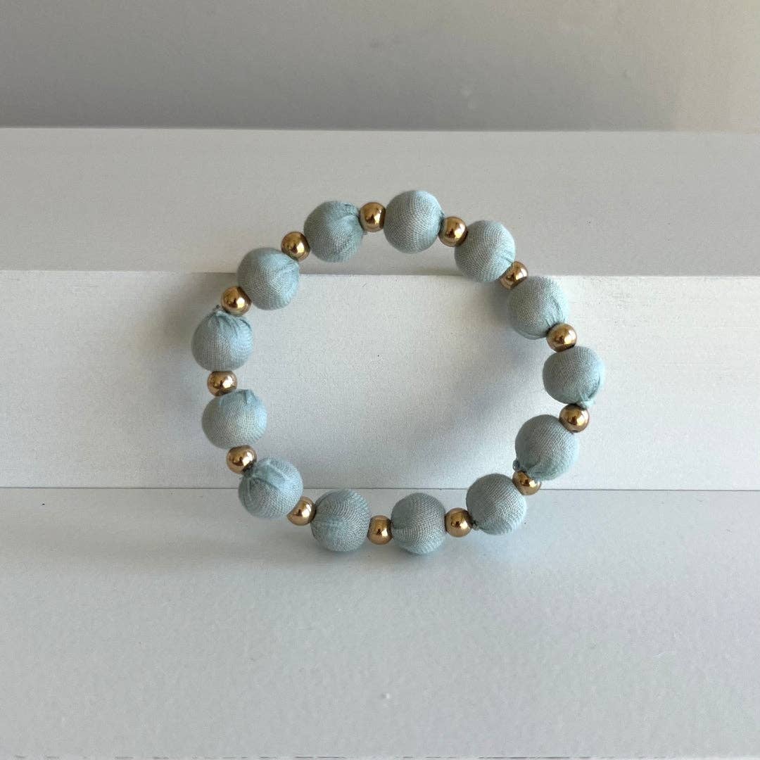 Humble Hilo - Vendita all'ingrosso Bracciale con perline - Bracciale Humble Hilo Sari Jewelry, con Perline di Tessuto e Perline Metalliche43