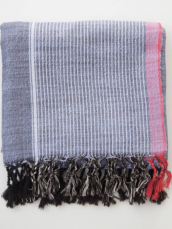 Indigo Tribeca handdoek voor wholesale door HOME & LOFT