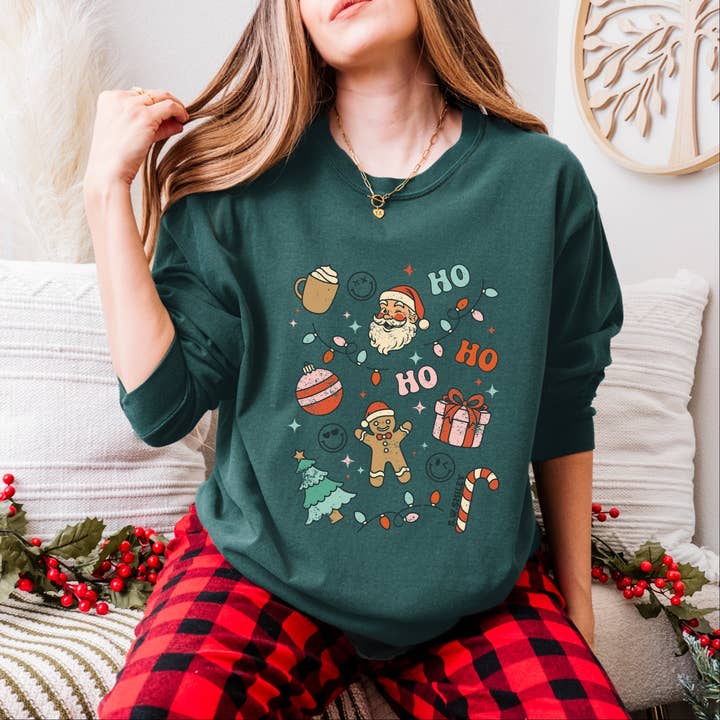 S.W.Smiley Christmas Collage Sparkle GDLS for wholesale by Olive And Ivory Wholesale