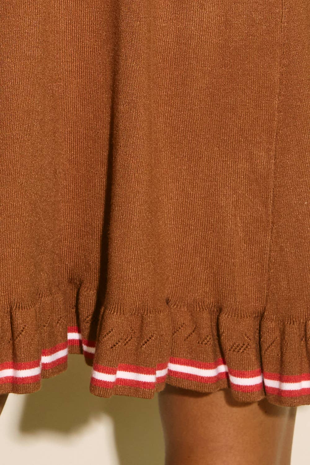 BUCKETLIST INC - Wholesale Dress - Women's - ID4380 Collared Contrast Stripe Knitted Mini Dress13