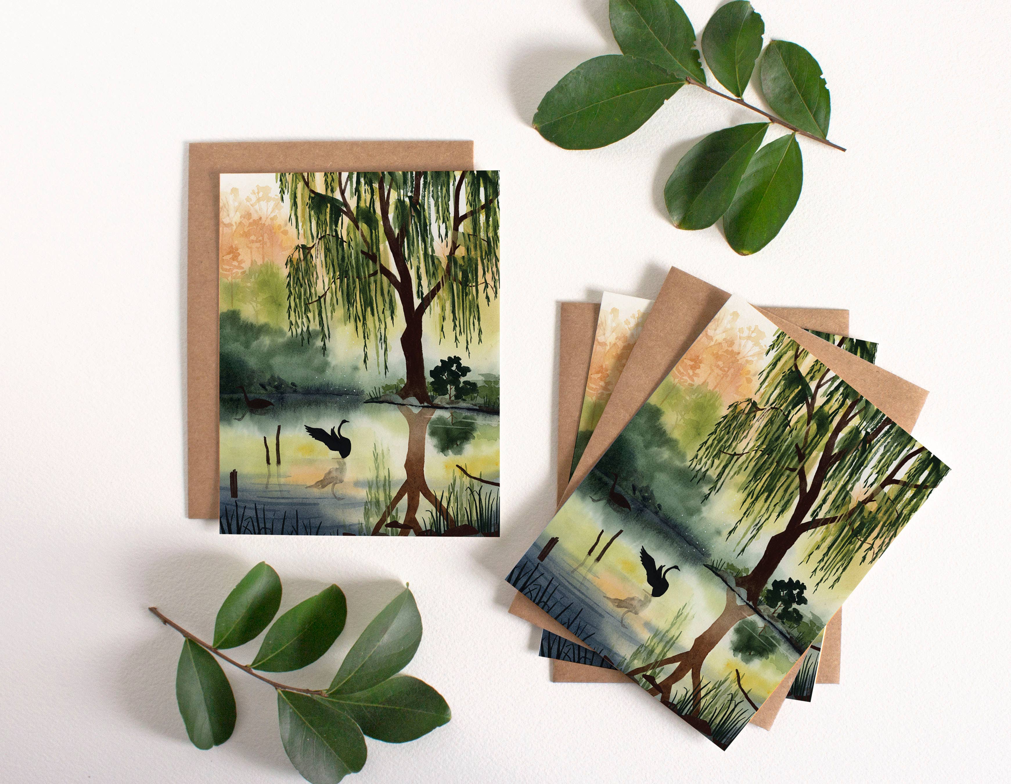 May We Fly - Vente Assortiments de papeterie/cartes - Carte de vœux Willow's Rest, boîte de huit1