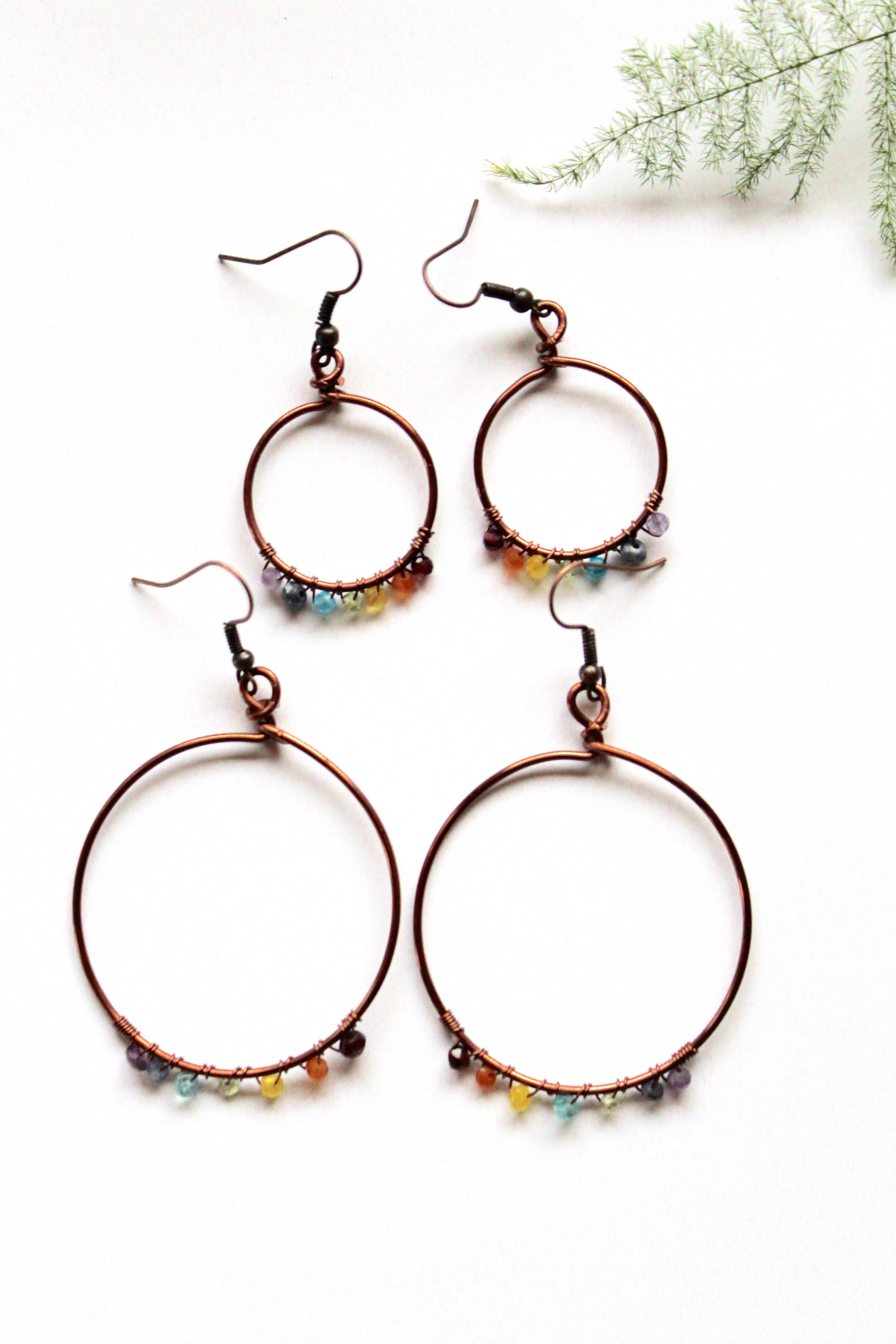 Marlena Jarjoura - Wholesale Dangle Earrings - Rainbow Earrings - Copper2