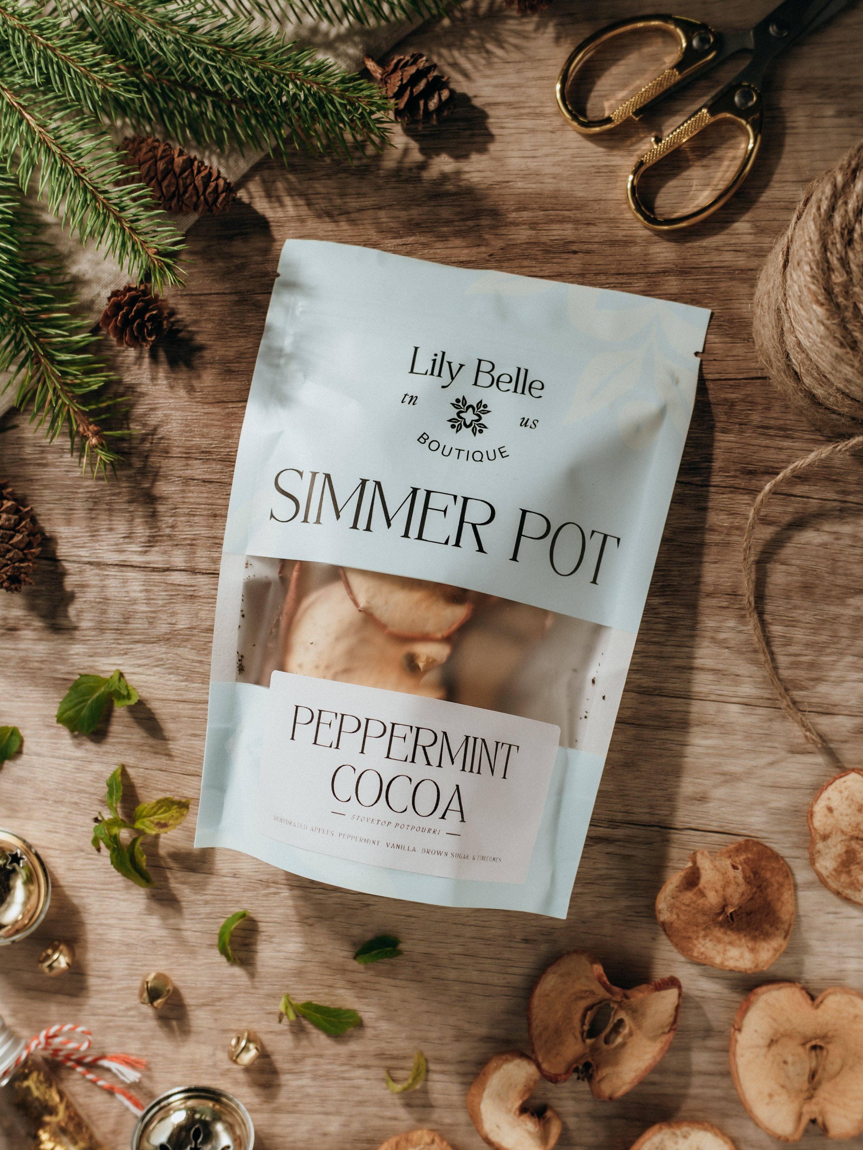 Lily Belle Boutique - Vendita all'ingrosso Pot-pourri - Pentola di Cottura Lenta al Cacao e Menta Piperita | Mela Vaniglia Menta Piperita2