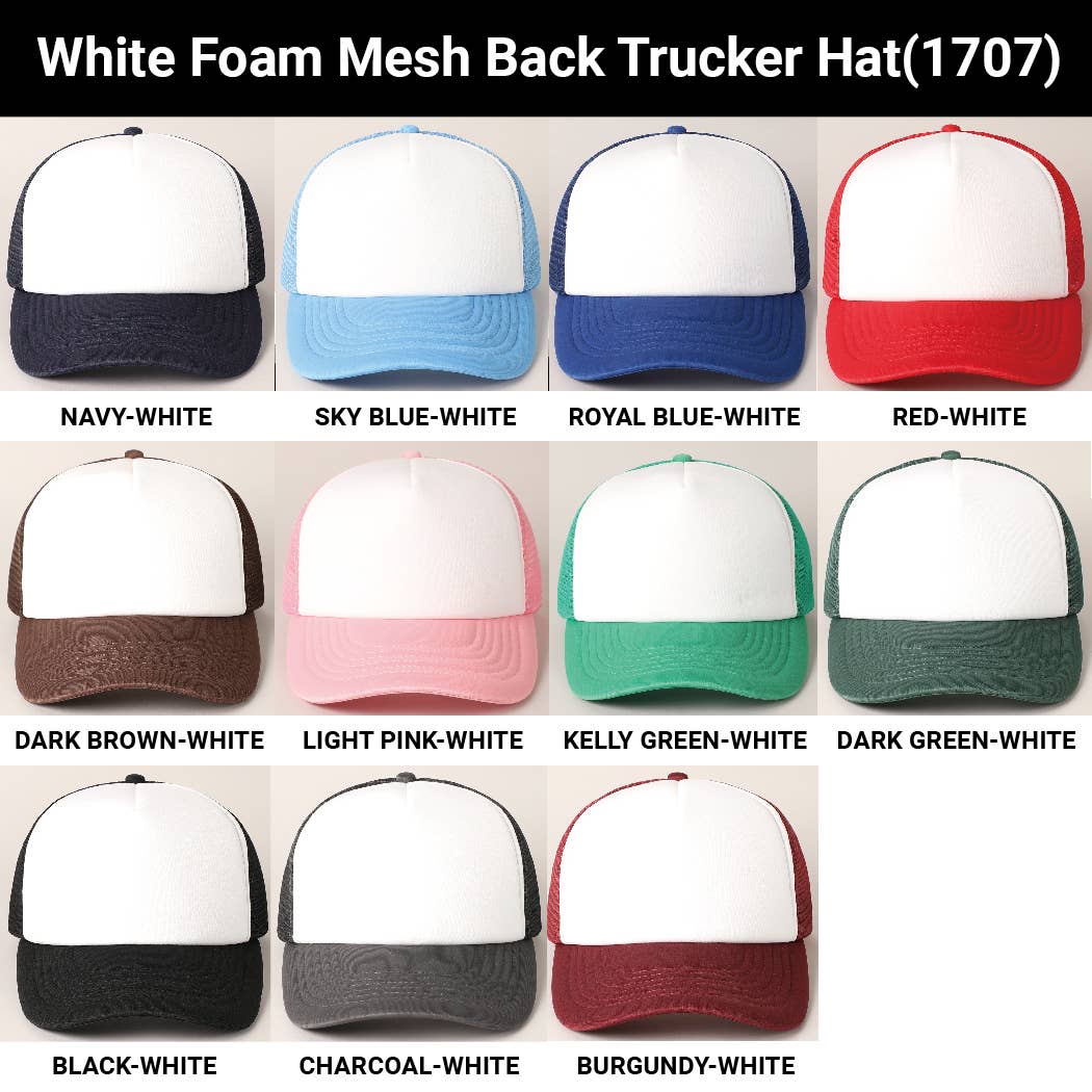 Fashion City - Wholesale Trucker Hat - Unisex - Custom Embroidery Foam Mesh Back Trucker Hat0