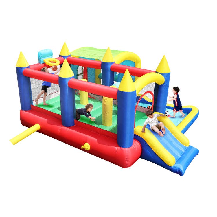 39F Inc. - Wholesale Inflatables - 7 in 1 Inflatable Bouncy House Castle with Ball Pit for Kids12