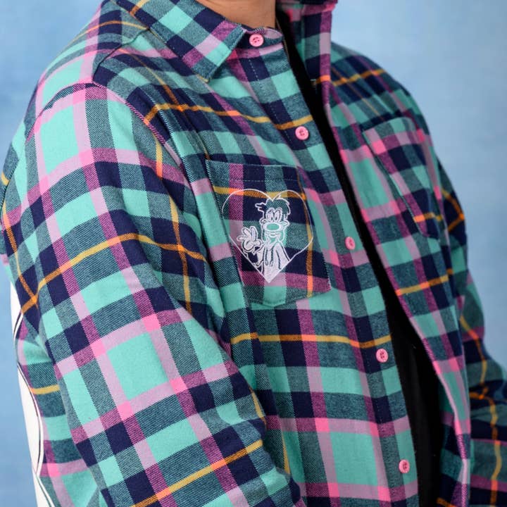 Teal Roxanne Flannel for wholesale on Faire