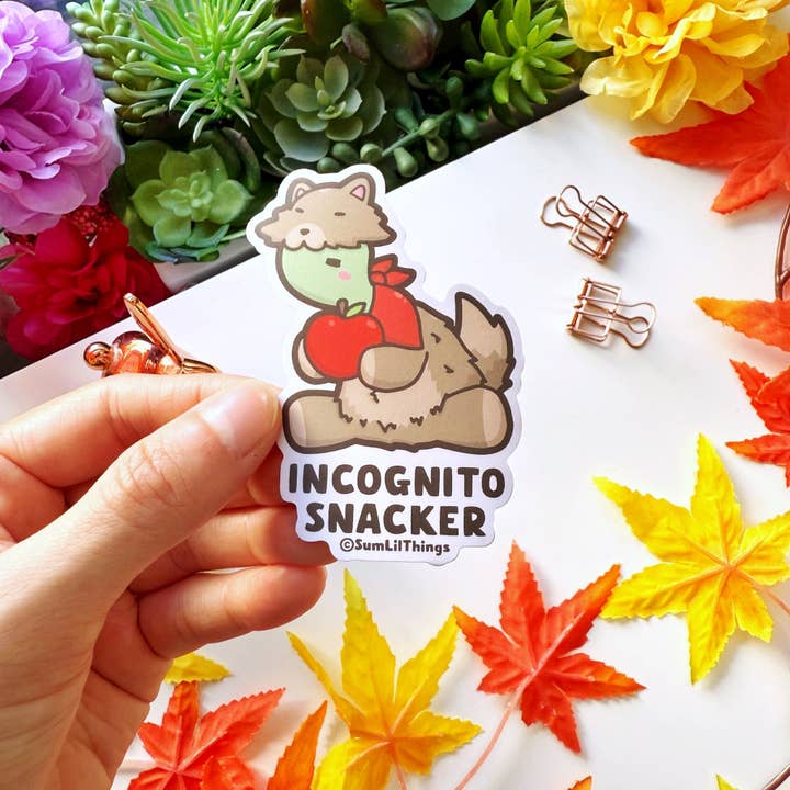 SumLilThings – wholesale Sticker – Incognito Snacker Vinyl Sticker2