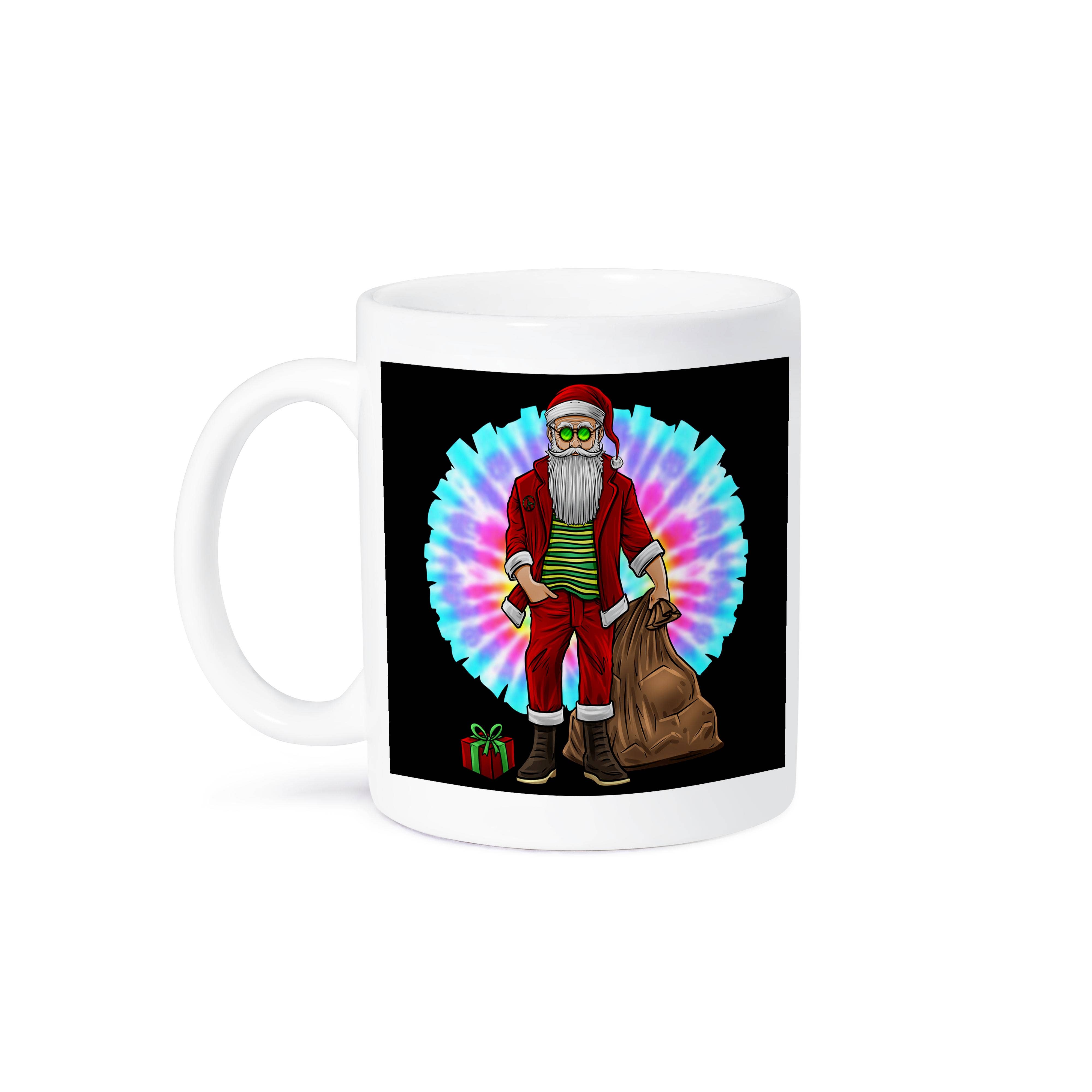 3dRose - Wholesale Coffee Mug - 3dRose, Hippie Merry Christmas with Santa Claus Gifts Season, Mug8