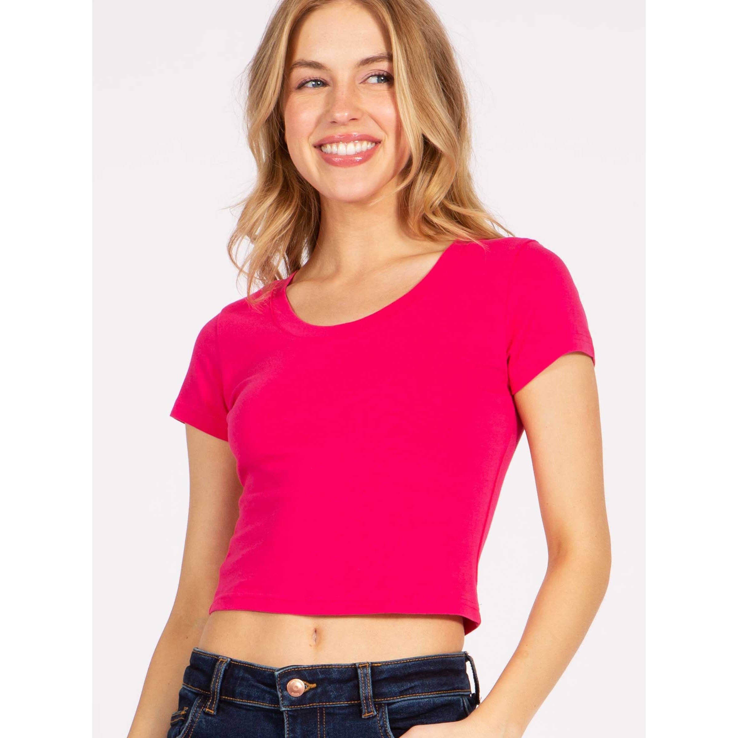 Timeless - Wholesale T-Shirt - Women's - Crop Top Baby Tee T-Shirt1