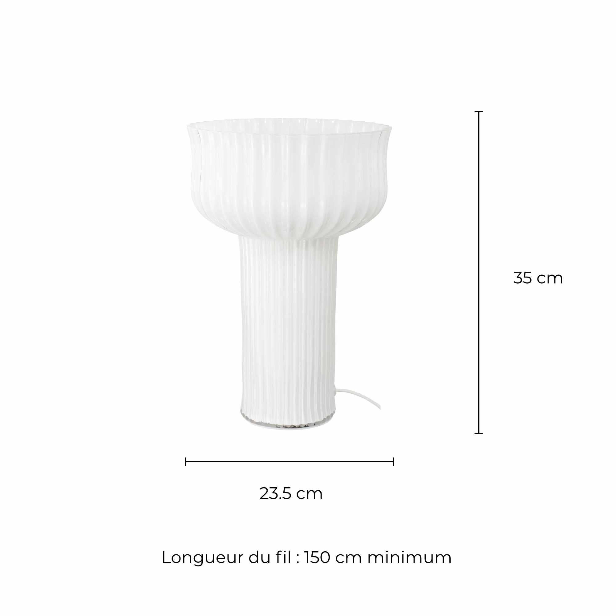 C-Création - Vente Lampes sur pied - NOUVEAU COLORIS ! Lampe à poser en verre Némone15