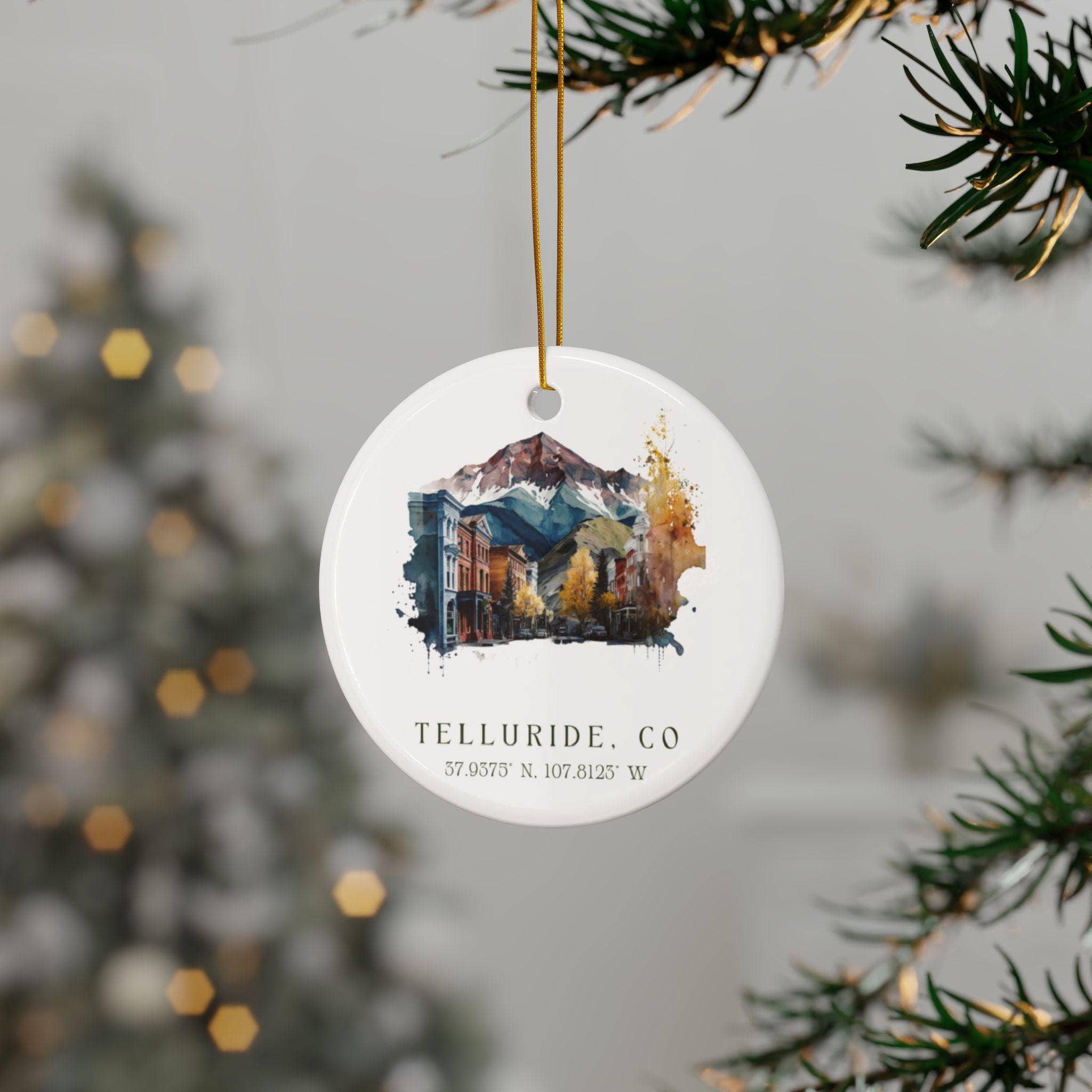 Premium Travel Art - Vendita all'ingrosso Decorazione - Ornamento Telluride: Souvenir Unico di Telluride, Decorazione di Telluride Colorado e Autentico Regalo di Natale di Telluride1