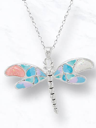 Collana con Pendente a Forma di Libellula Colorata per la vendita all'ingrosso da parte di Suzie Q USA