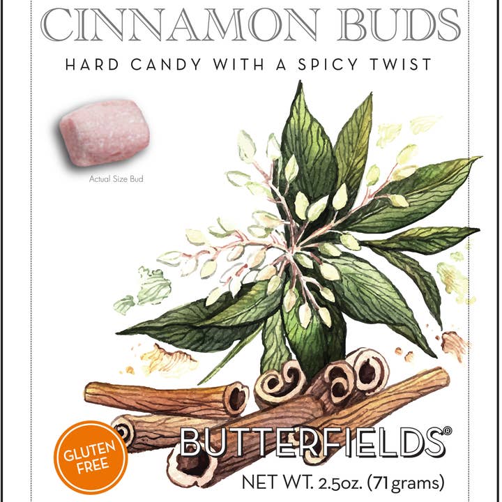 Butterfields Candy - Wholesale Hard Candy - Cinnamon Buds Hard Candy (2.5z Resealable Pack)