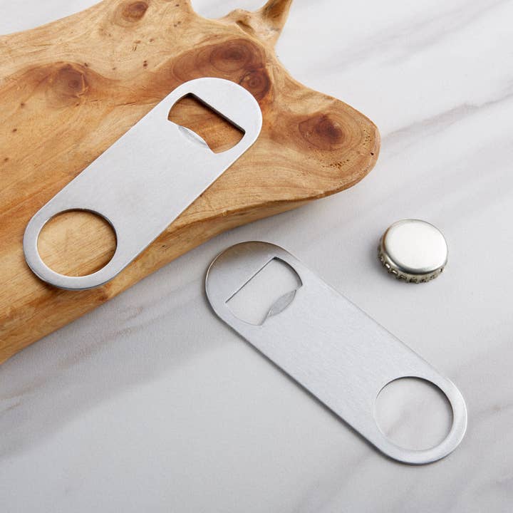 Kate Aspen - Wholesale Bottle/Wine Opener - Silver Oblong Bottle Opener - DIY