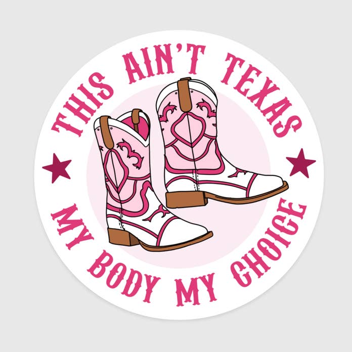 Brittany Paige - Vente Autocollant - Autocollant This Ain't Texas Pro Choice0