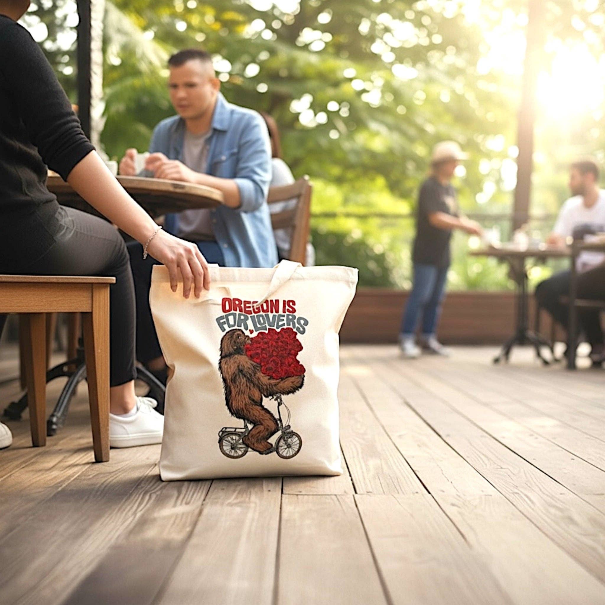 Little Bay Root - Wholesale Tote Bag - Unisex - Oregon is for Lovers Bigfoot | Market Tote Bag1