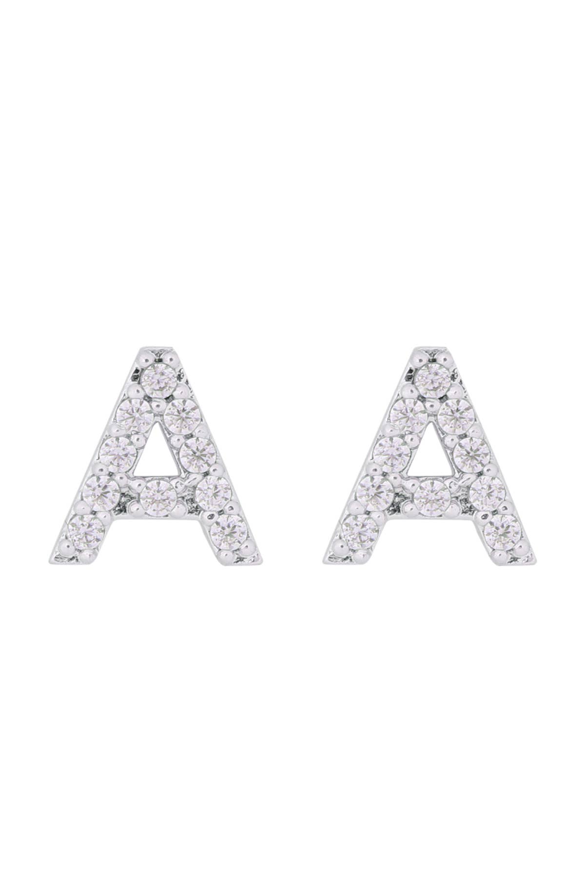 MYS Wholesale Inc - Wholesale Stud/Post Earrings - Cubic Zirconia Initial Earrings4