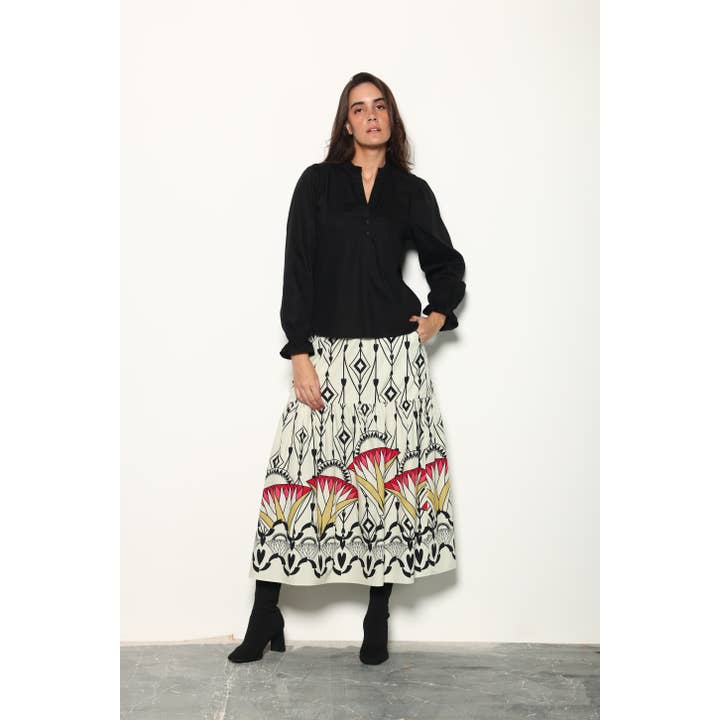 ARROW MOTIFS ADA SKIRT for wholesale by Maude-Vivante